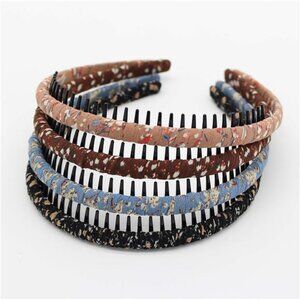 Womens Floral Headbands Non Slip Hair Bands Soft Comfortable Hair Hoop 4 Pack